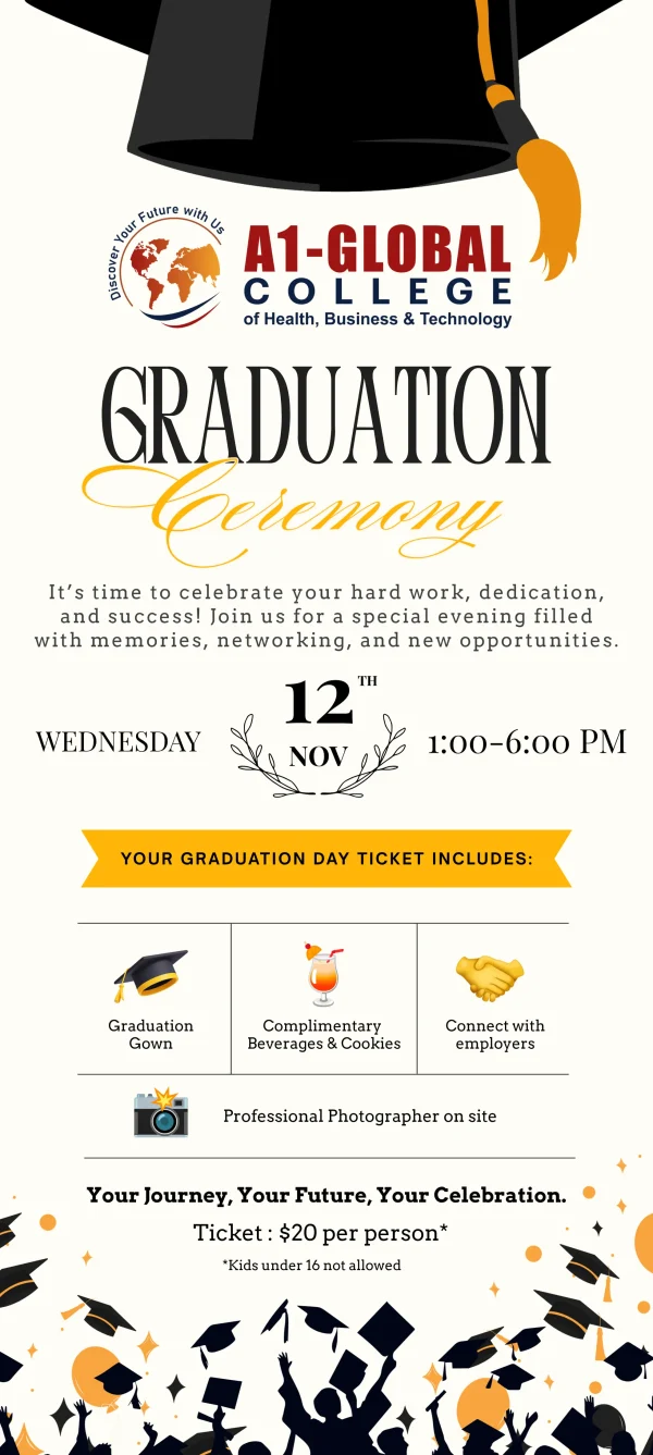 A1 Global College – Graduation RSVP